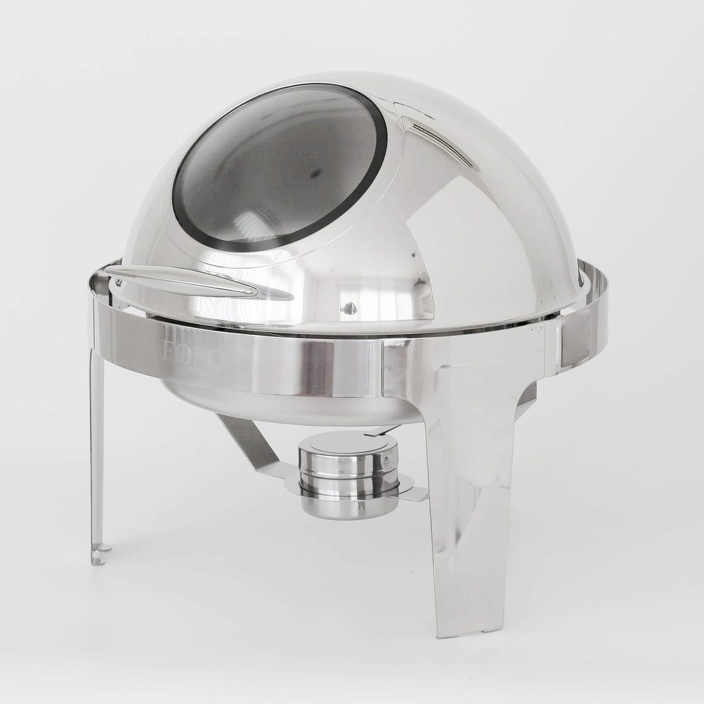 豪华自助餐炉圆 玻璃透视盖