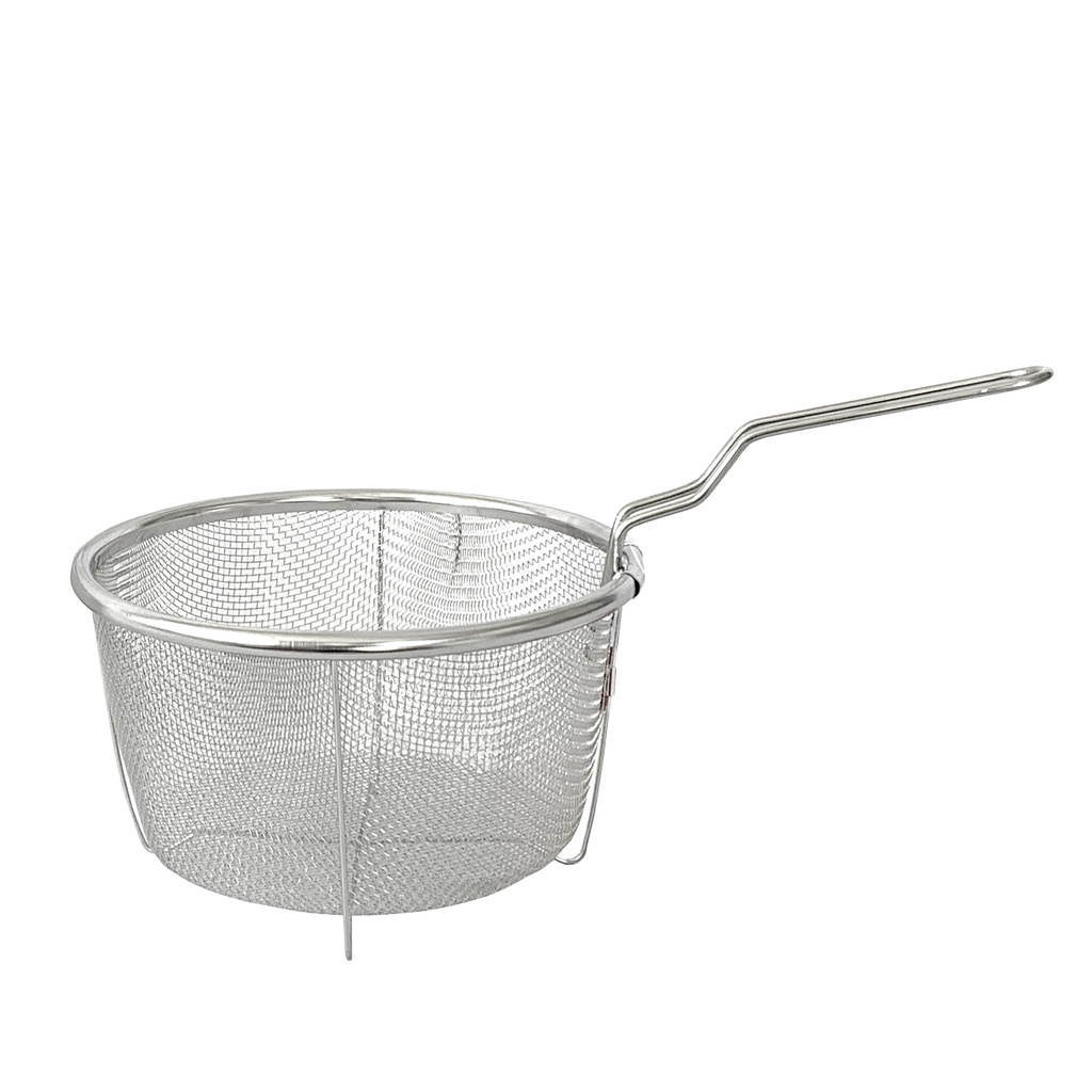 กระชอนทรงลึก ด้ามพับได้ (STL201) 18ซม. (100อัน)