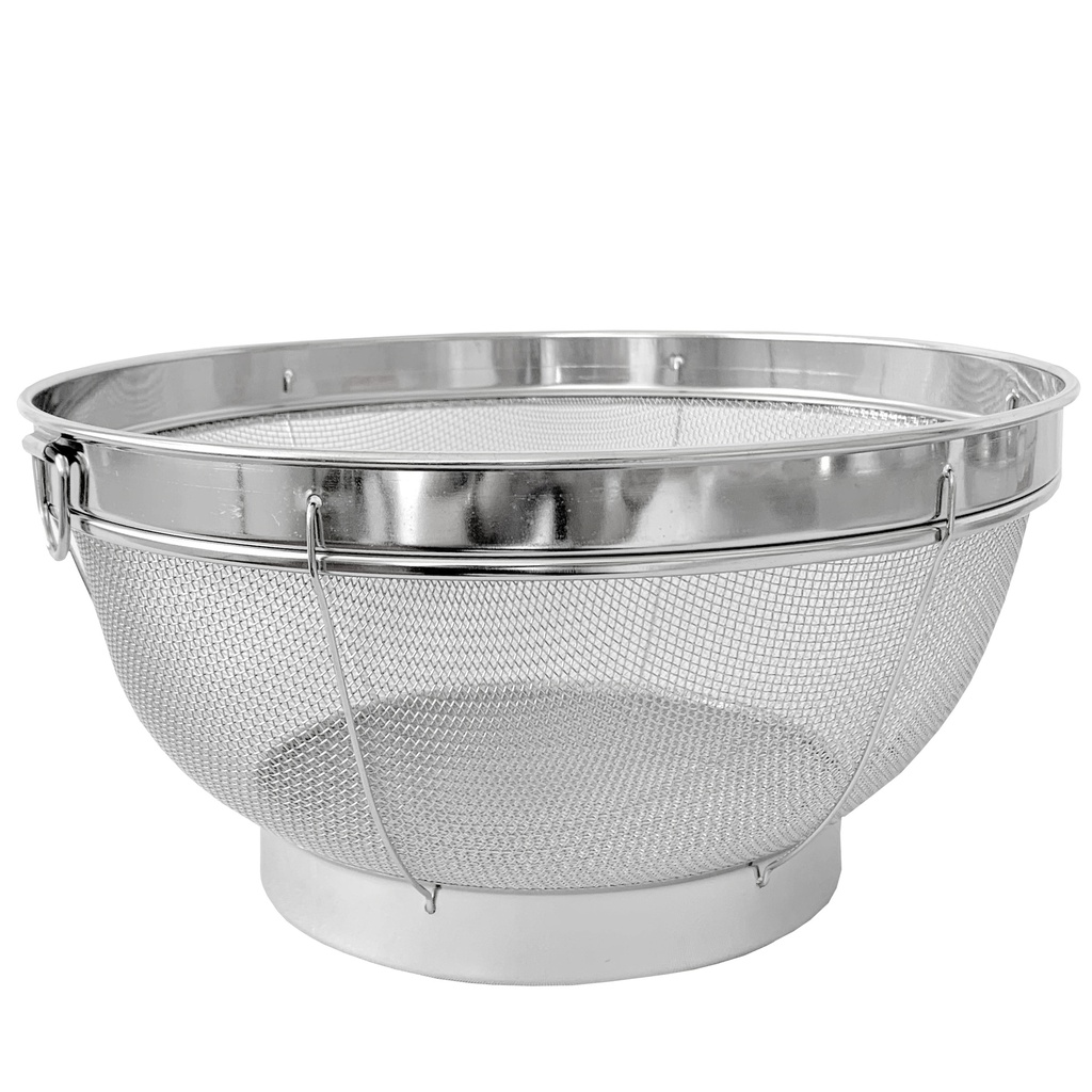 ตะกร้าล้างผักกลม(มุ้ง) มีหูเกี่ยว หนา (STL201) 27ซม. (50อัน)