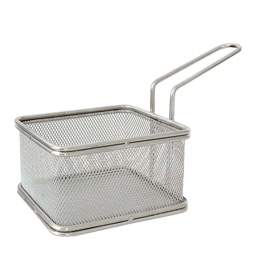 ตะกร้าทอด STL ทรงเหลี่ยม (STL201) 11x9x6.5ซม. (48อัน)