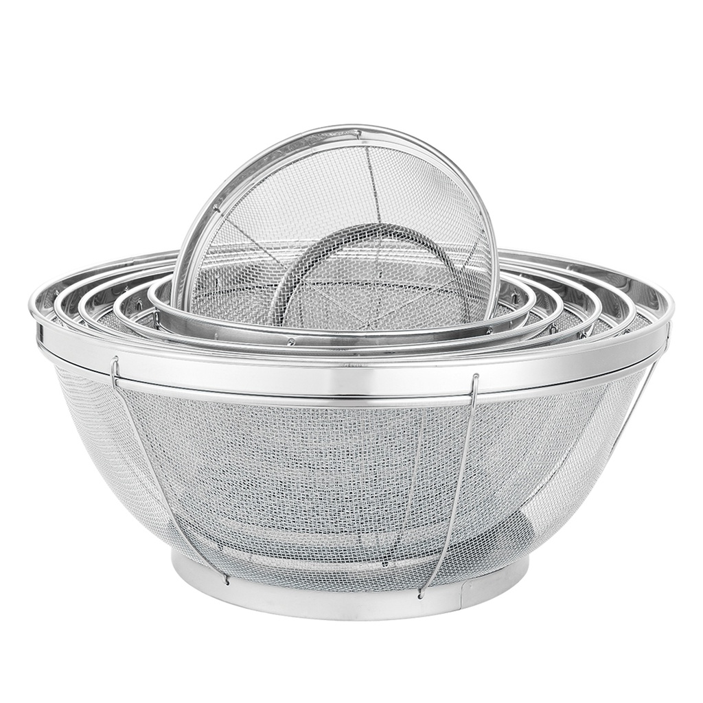 ตะกร้าล้างผักกลม(มุ้ง) 25 ซม.(100อัน)