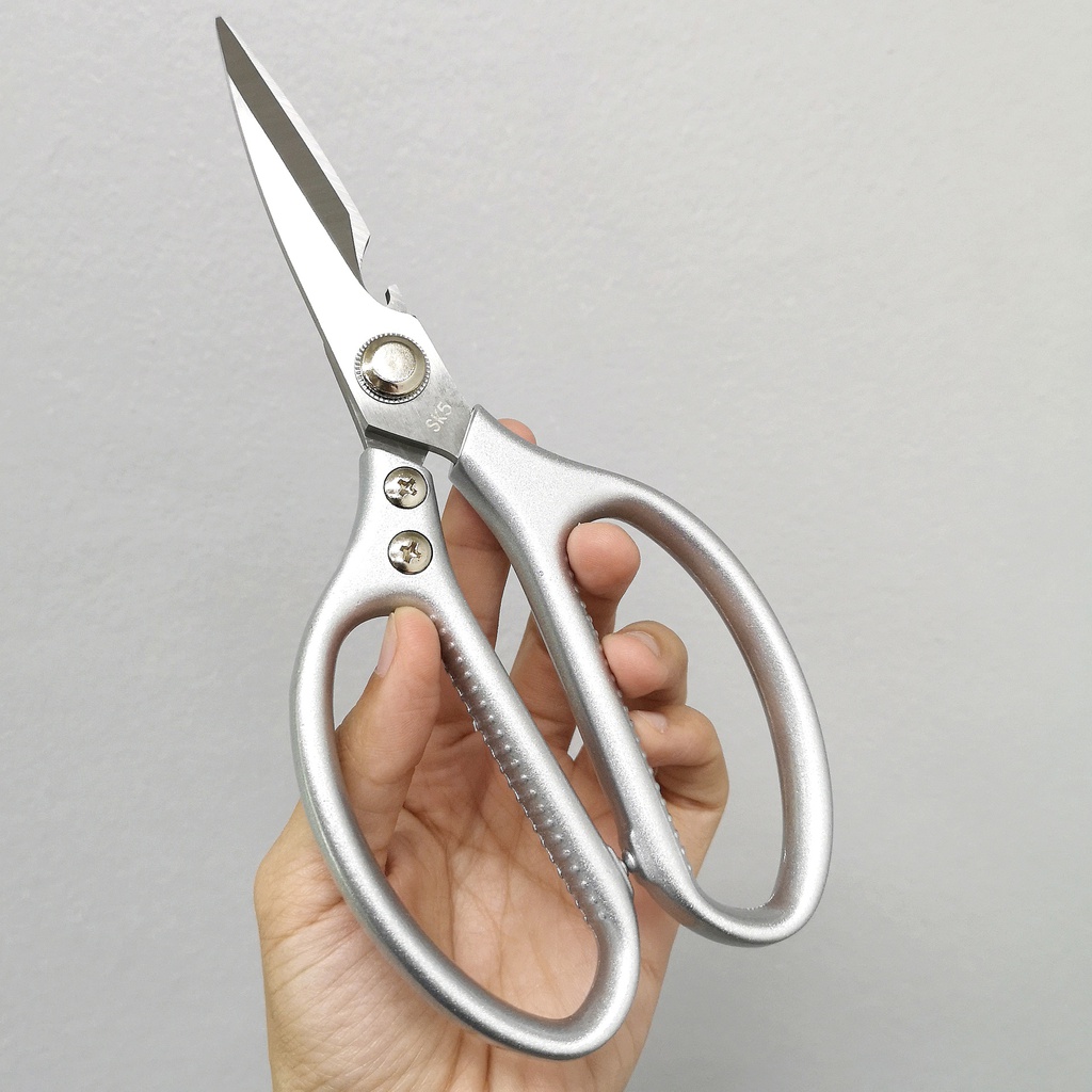 กรรไกรสเตนเลส 21.5x9.5cm (สีเงิน) (50อัน)