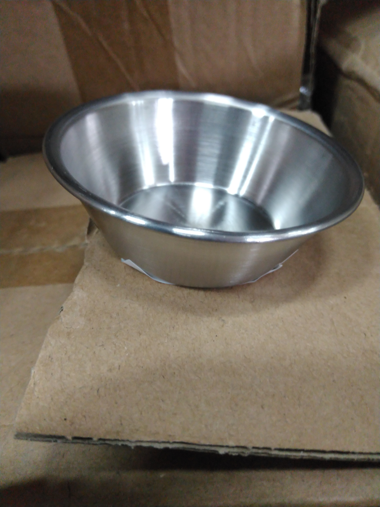 7cm圆形蘸料碟银色