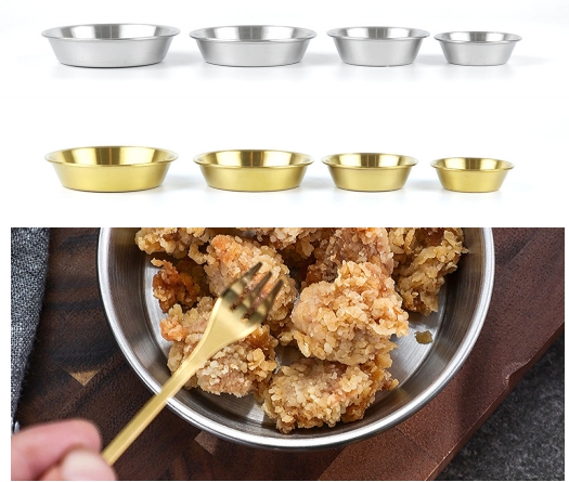 ถ้วยเครื่องเคียงเกาหลี 10ซม. สีทอง (400ใบ)