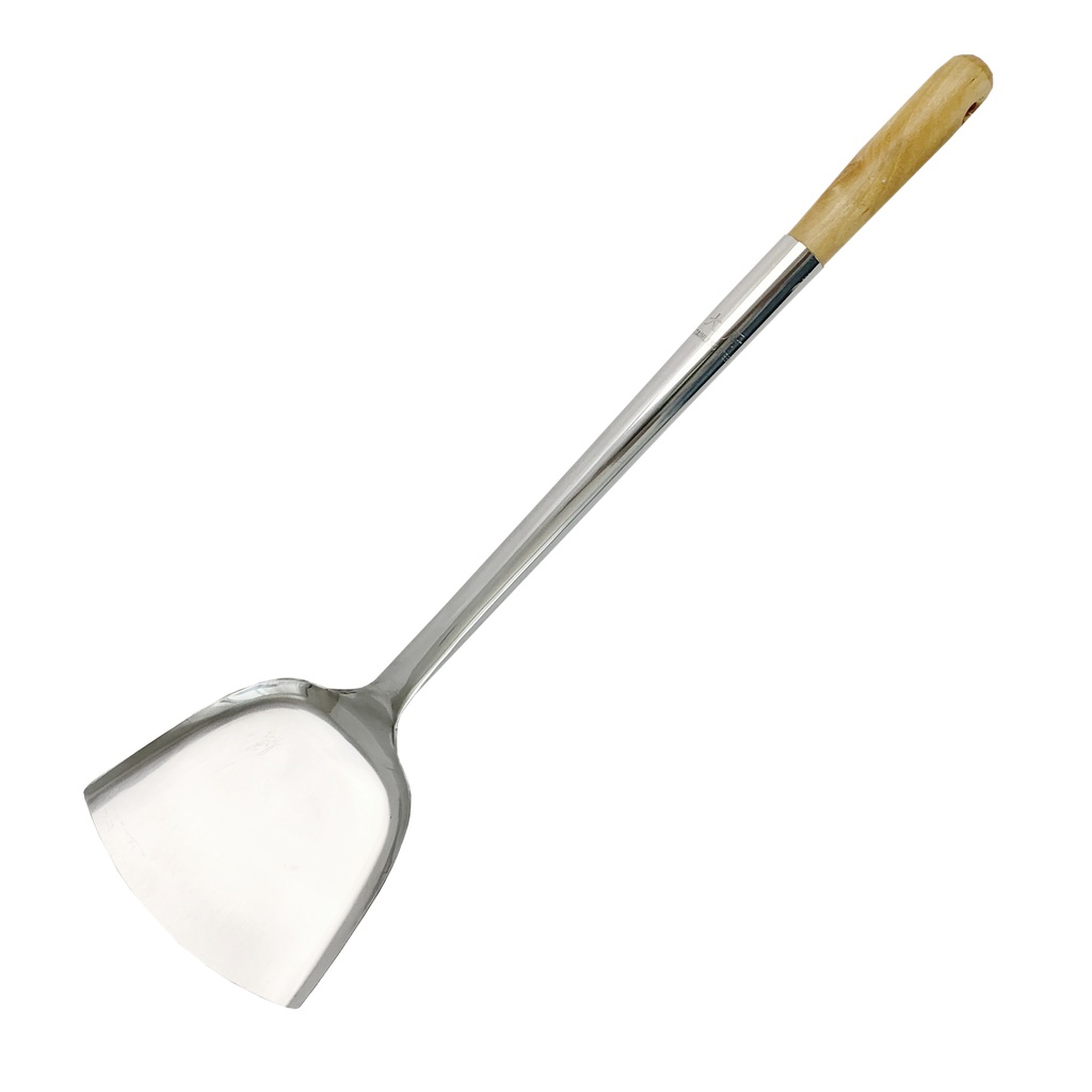 NO.2 ตะหลิวด้ามไม้ 5 นิ้ว (100อัน)