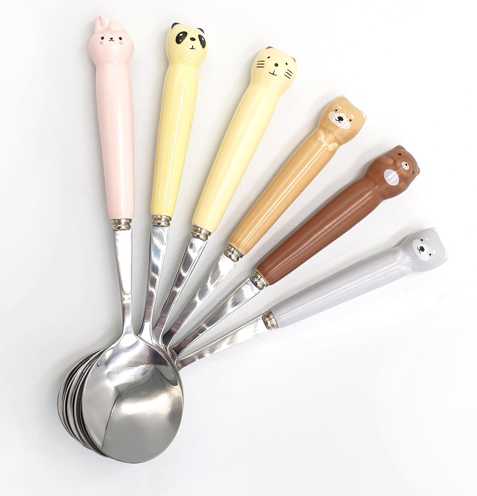 陶瓷柄动物勺