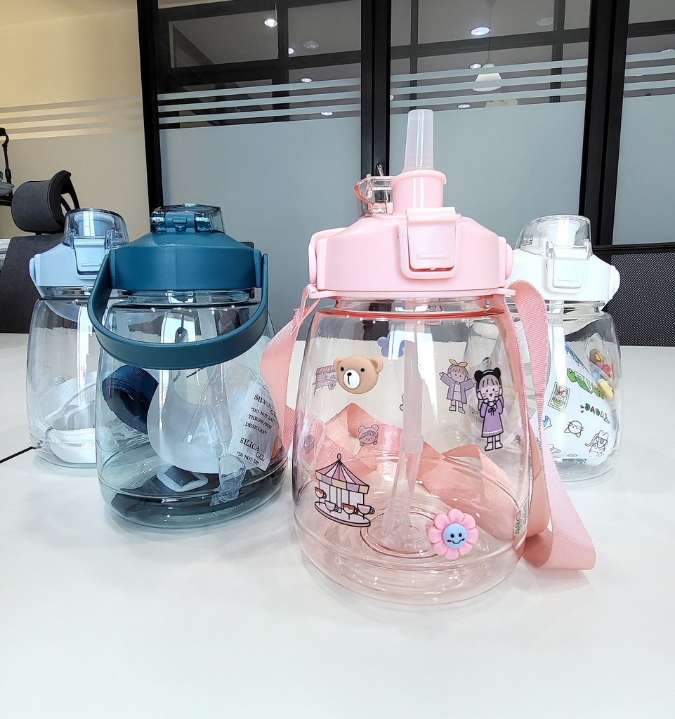 PH-4 กระบอกน้ำ ทรงอ้วน สีใส 1300ml (50ใบ)