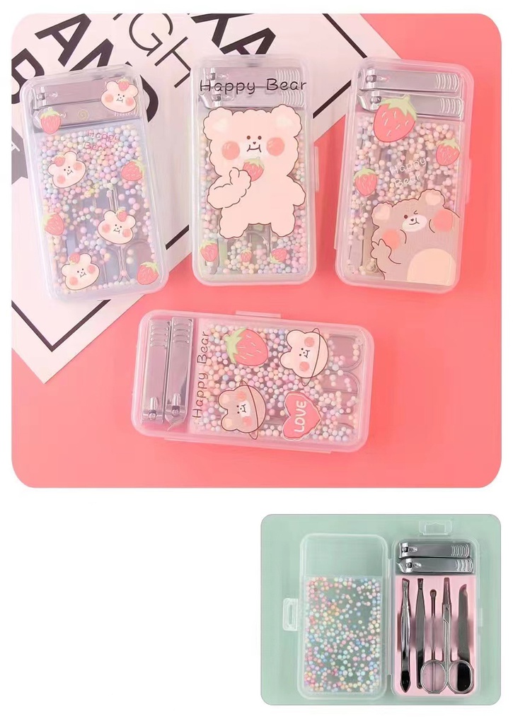 No.5 ชุดกรรไกรตัดเล็บพกพา 7ชิ้น (216ชิ้น)