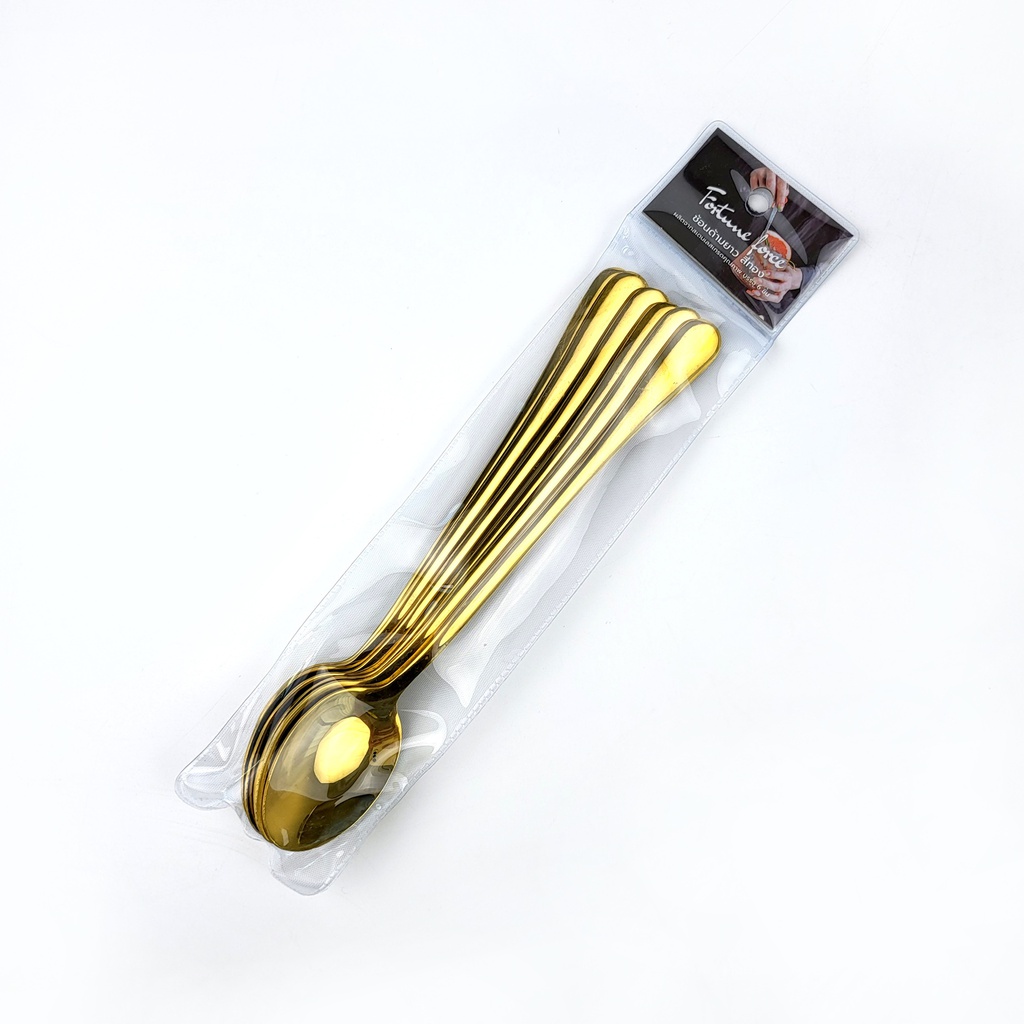 金色尖头冰勺6只装