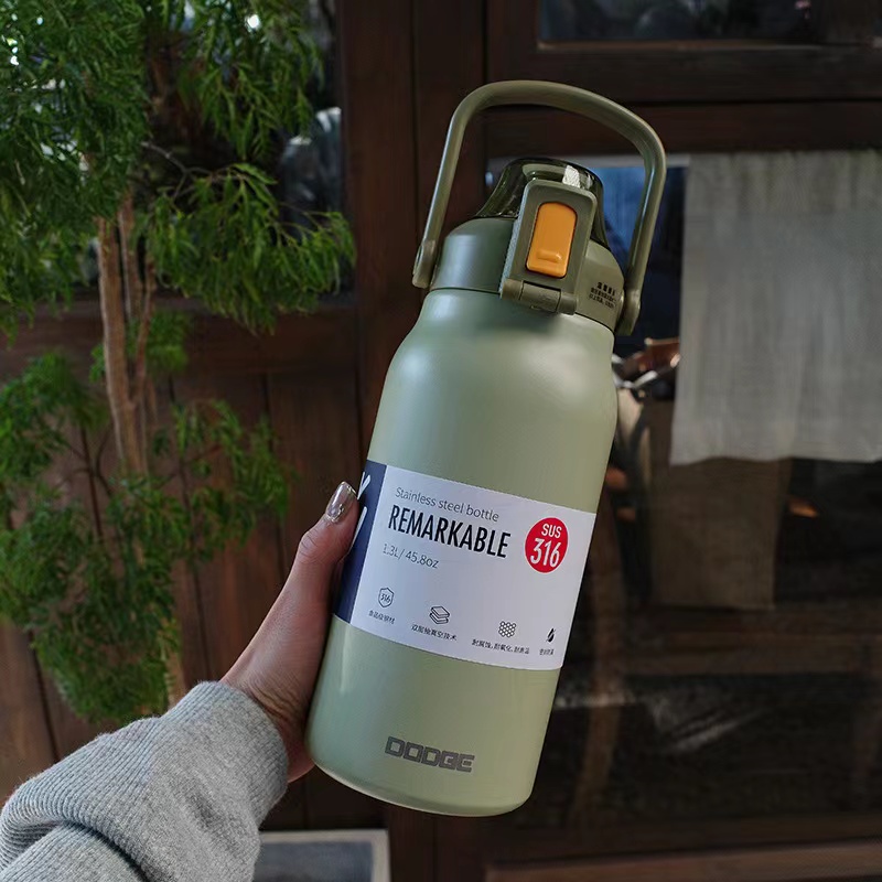 1.3L กระบอกสแตนเลส-Forest Green (20ใบ)