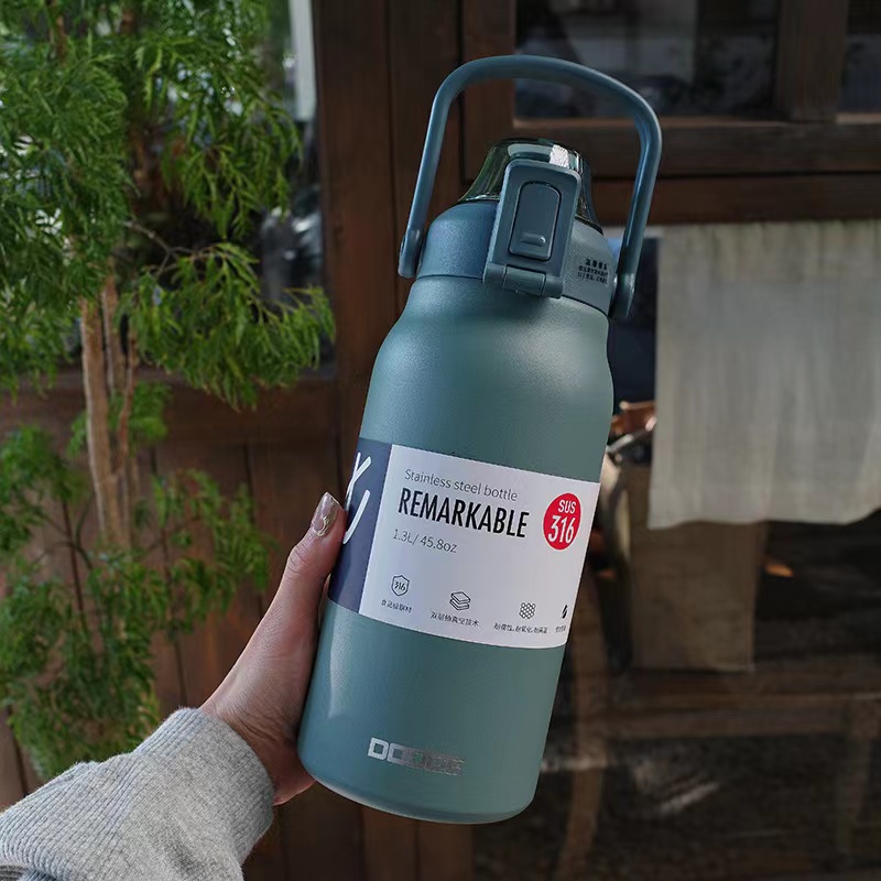 1.3L กระบอกน้ำสแตนเลส-Cyan (20ใบ)