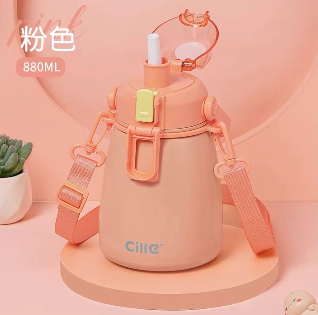 880 ML กระบอกน้ำSTL (Pink-1) (40ใบ)