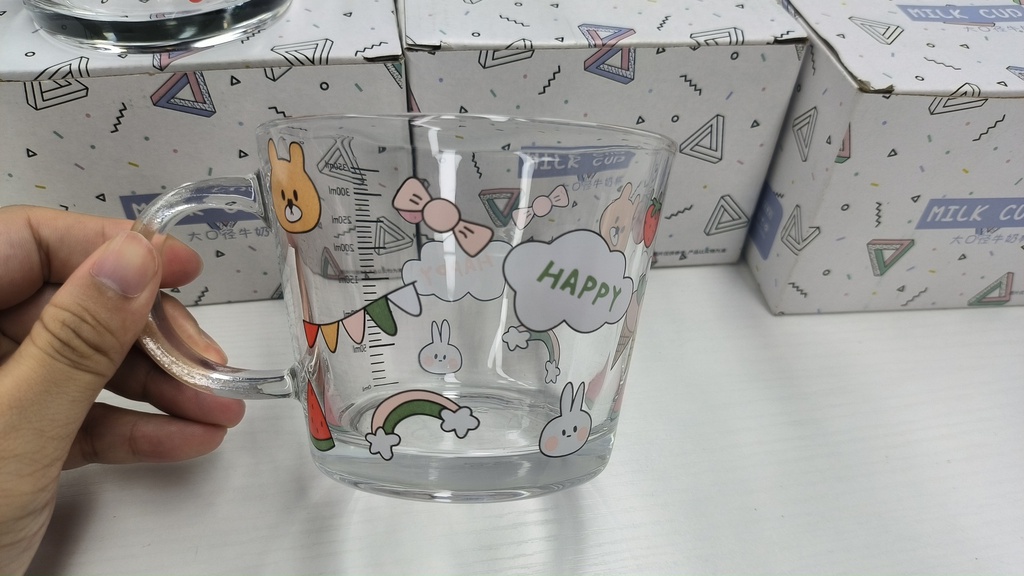 350ML牛奶杯02花