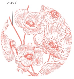 [CK-CC45-Y229R(F)] Y229R(F) 潮州印花4.5寸高尔夫球碗