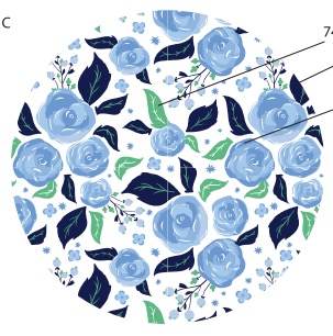 Y95B(F) ถ้วยบัว 4.5นิ้ว ลายนูนรังผึ้ง(120ใบ)