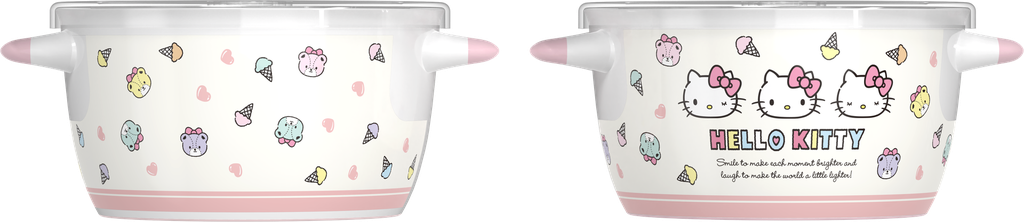 KT36-1ชาม2หูพร้อมฝาปิด 6 นิ้ว (12ชุด)