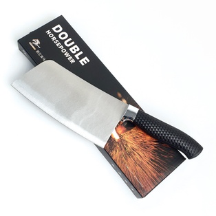 มีดปังตอหั่น ด้ามดำลายตาราง 7นิ้ว (60ชุด)