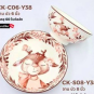 印花6寸直口碗 Y38(F)（48）
