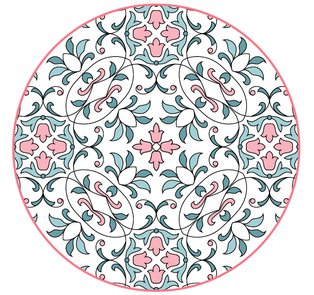 印花8寸饭盘Y136(F)（48）