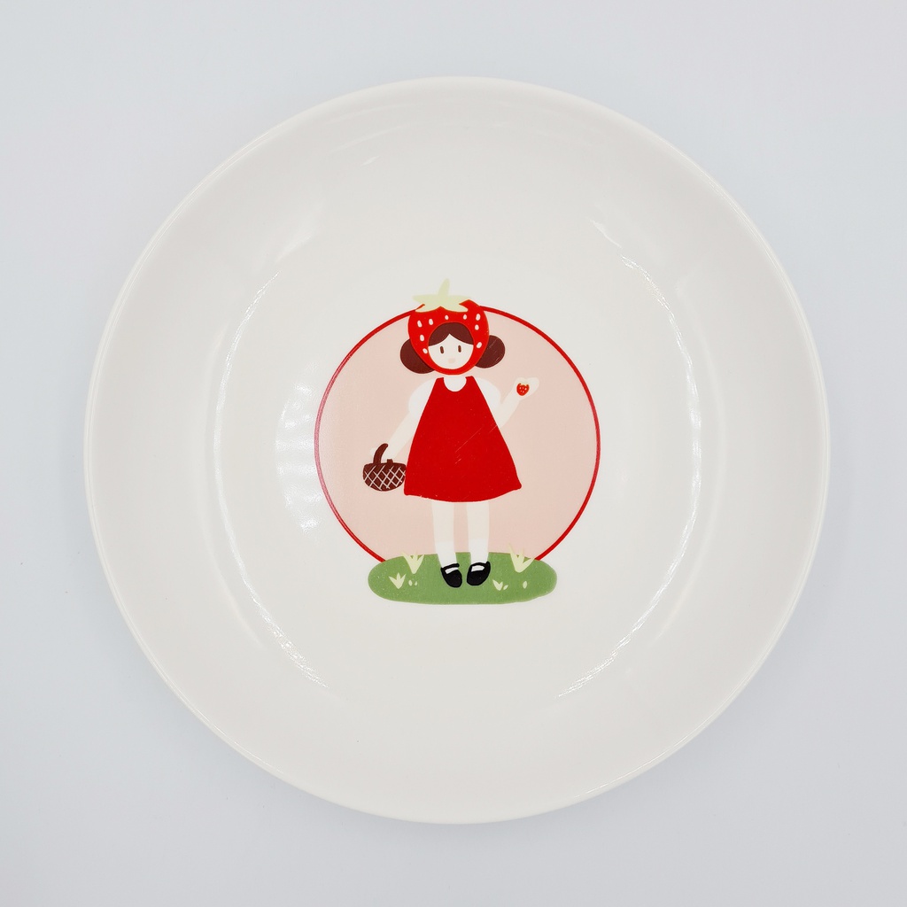 [CB1908] NO.104 จานบัว 8นิ้ว (60ใบ)