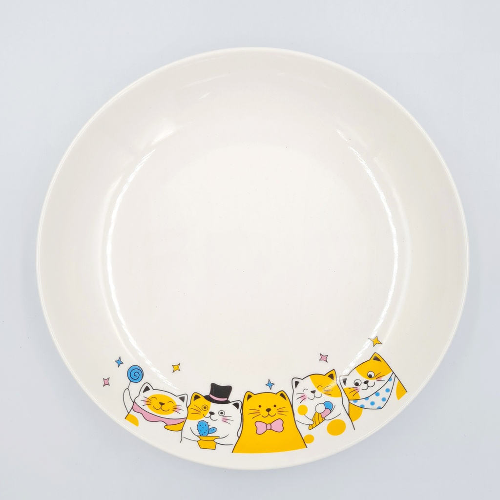 [CB1908] NO.105 จานบัว 8นิ้ว (60ใบ)