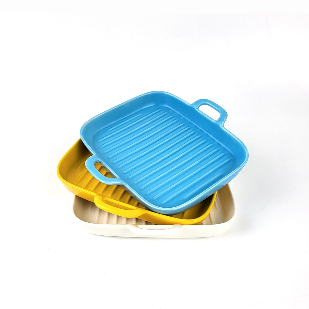 8寸长方双耳烤盘-B45（48）