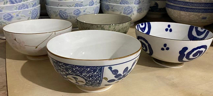 7寸直口碗（樱花）S-46