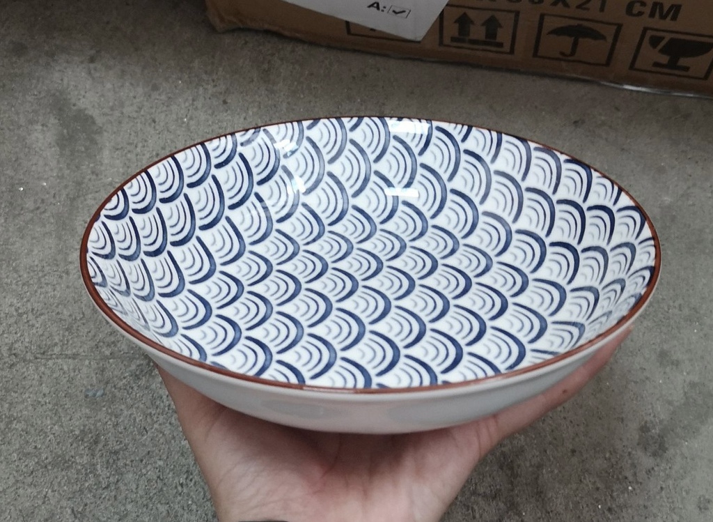 5寸饭盘（边花）S-59