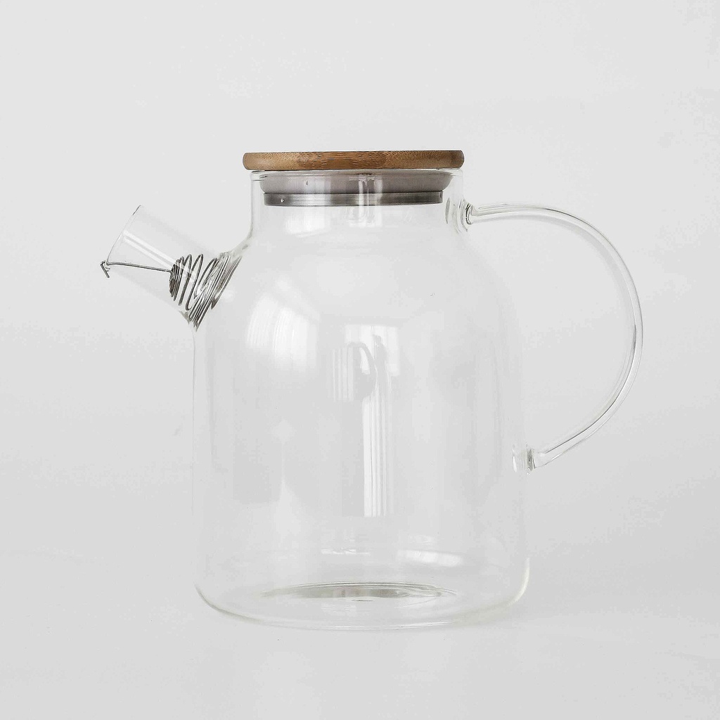 短口过滤茶壶1800ml竹包钢盖