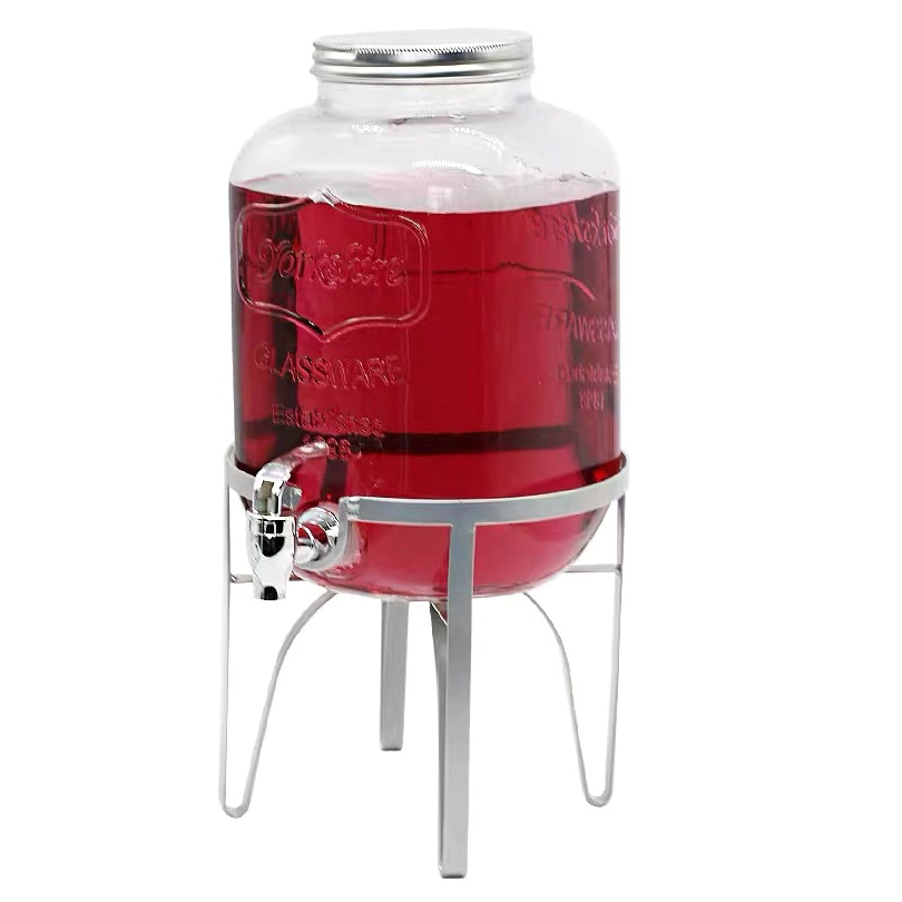 8L果汁罐（银色脚架+冰芯）