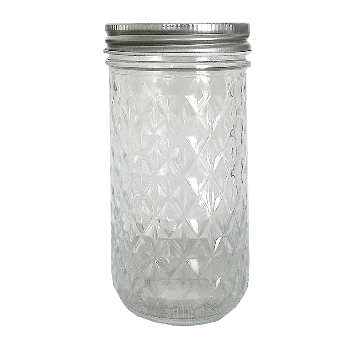 菱形格储物罐350ml