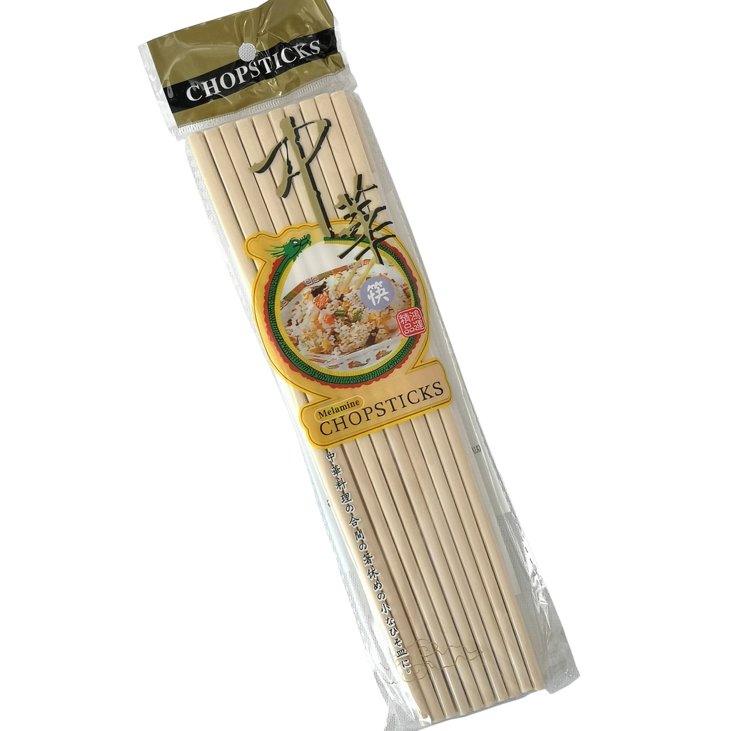 ตะเกียบเมลามีน สีขาว (8011) (100แพ็ค)