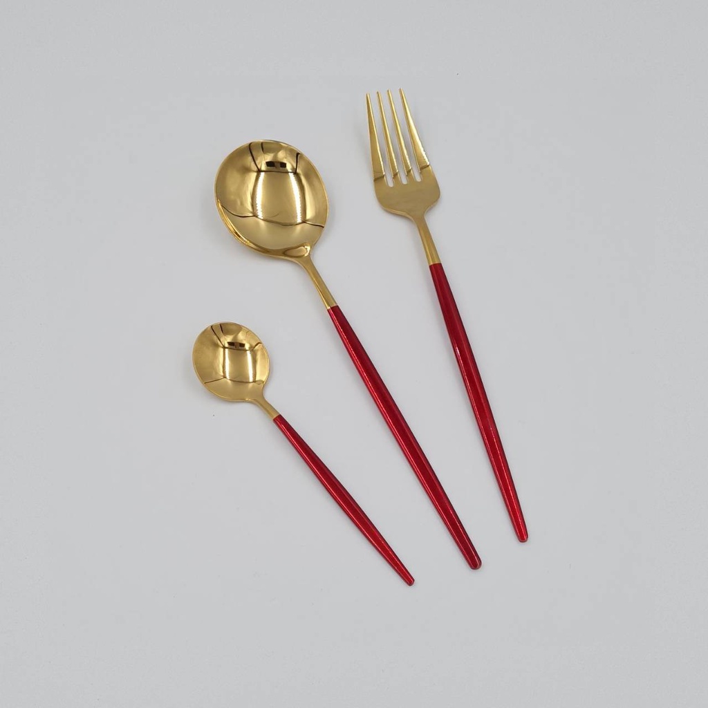 新葡萄牙大勺 镀金+红色