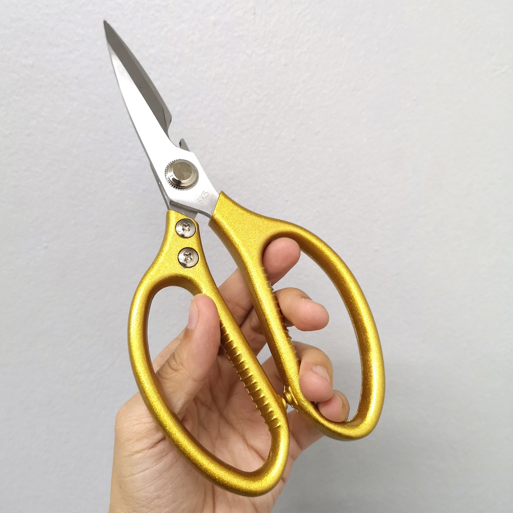 กรรไกรสเตนเลส 21.5x9.5cm (สีทอง) (50อัน)