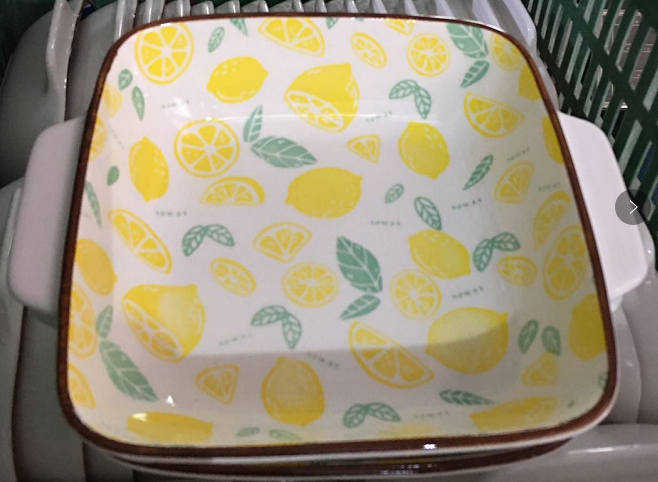 A115 จานเหลี่ยมมีหูจับ 6นิ้ว (60ใบ)