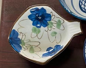 鱼形碟（日本花）