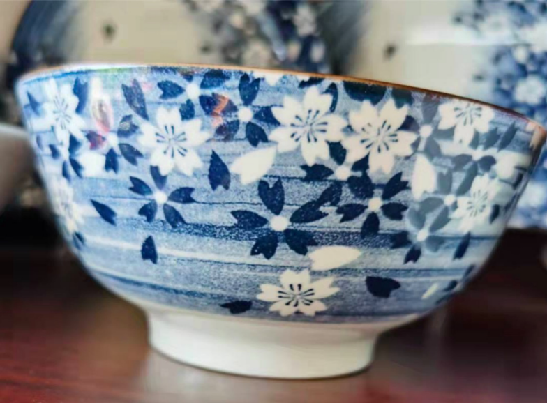 山西印花7直口碗318