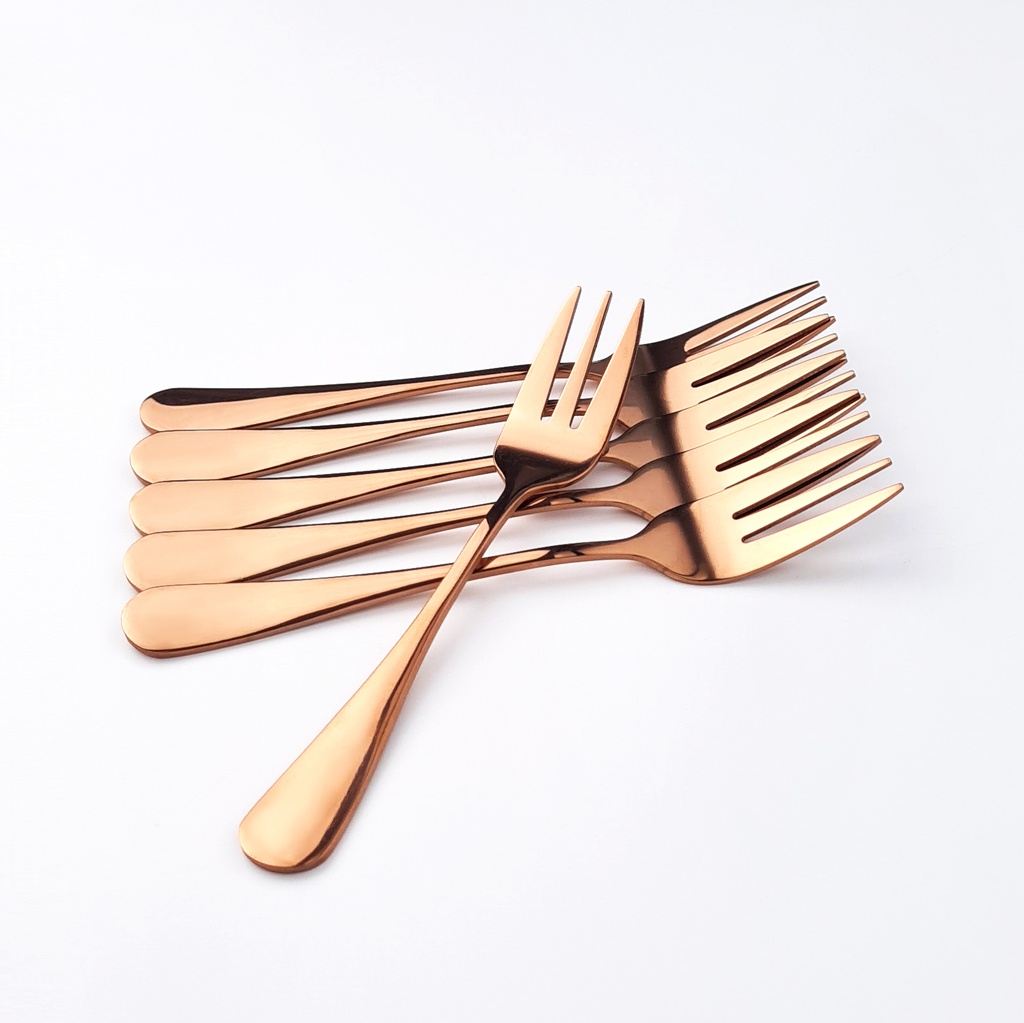 玫瑰金色1010小叉（6只装）