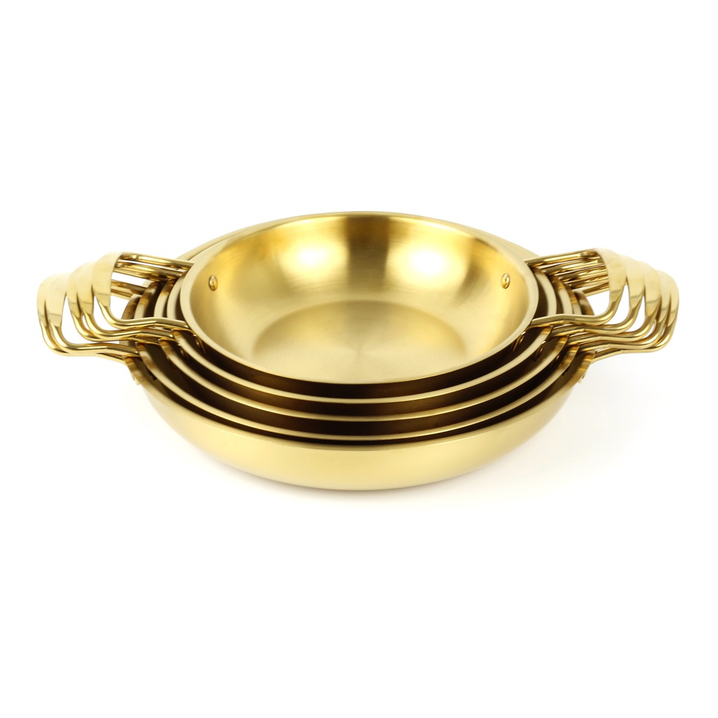 หม้อไฟเกาหลี 22ซม. (สีทอง) (24ใบ)