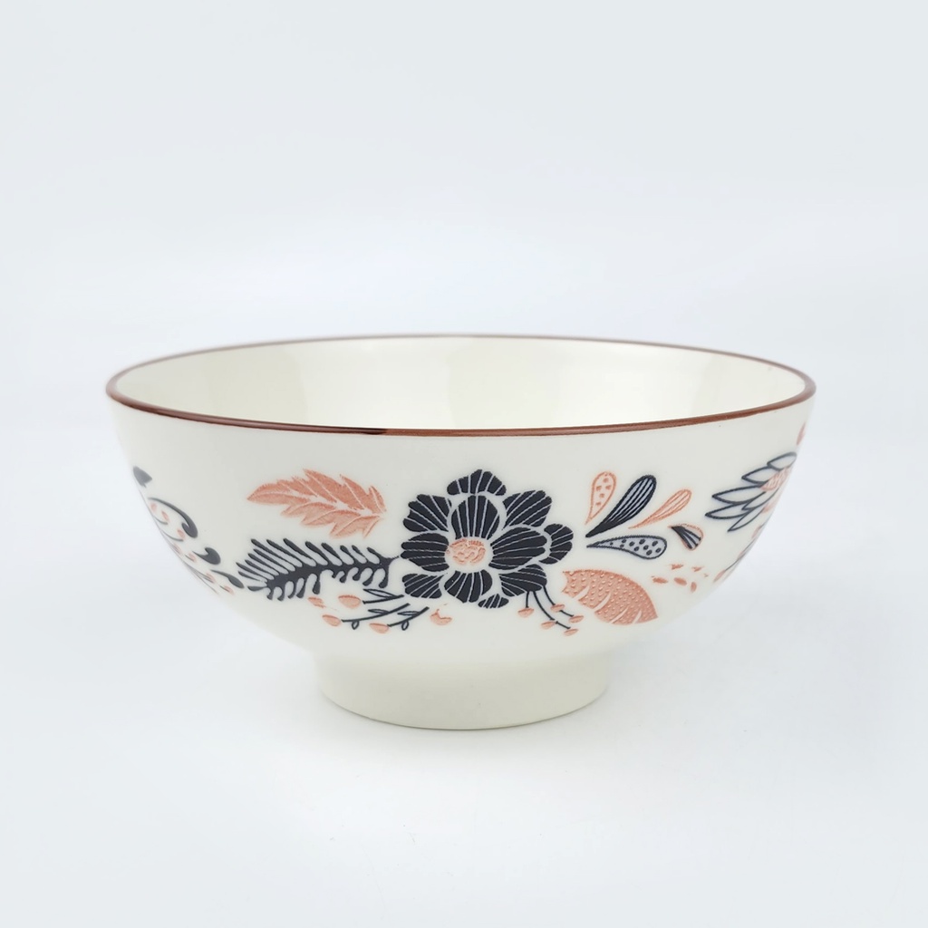 6寸印花直口碗Y78