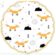 Y161(F) จานบัว 8นิ้ว (48ใบ)