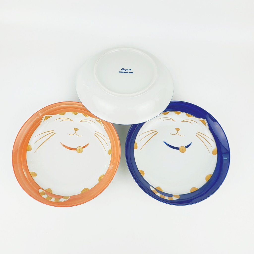 CB18-D095 จานบัว 9.5นิ้ว (คละลาย) (36ใบ)