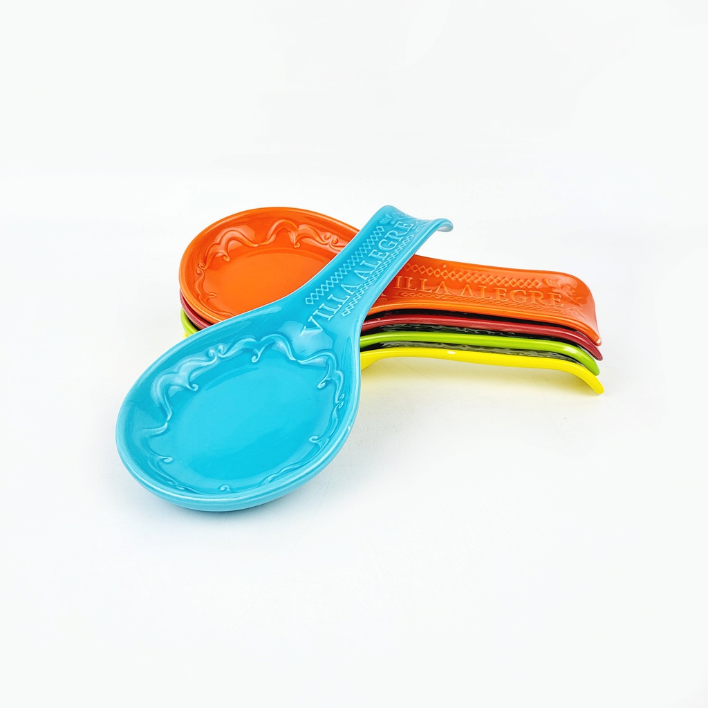 B75 ถ้วยทรงช้อน 10นิ้ว เคลือบสี (คละสี) (38อัน)