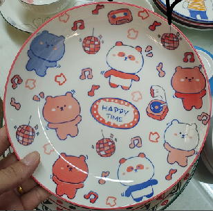 印花6寸直口碗Y186B(F) （48）