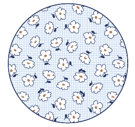 Y193(F) จานบัว 8นิ้ว (60ใบ)