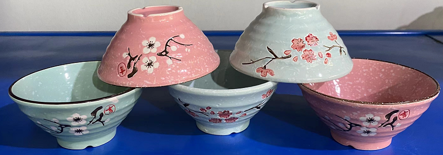 B80 4.75นิ้ว เคลือบสี แฮนด์เมด(คละลาย)