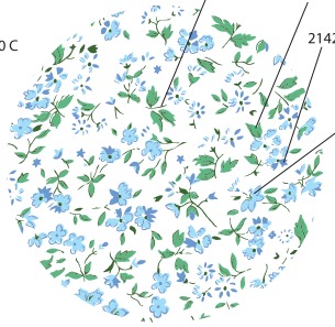 [CK-CC45-Y228B(F)] Y228B(F) 潮州印花4.5寸高尔夫球碗