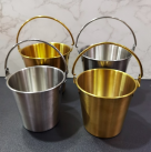 ถังน้ำแข็งSTL 11ซม.-สีเงิน #304(48ใบ)