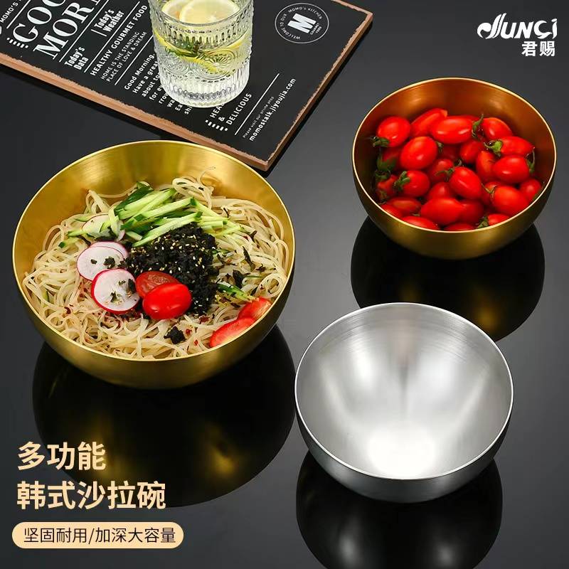 ชามเกาหลี 8นิ้ว-สีทอง (72ใบ)