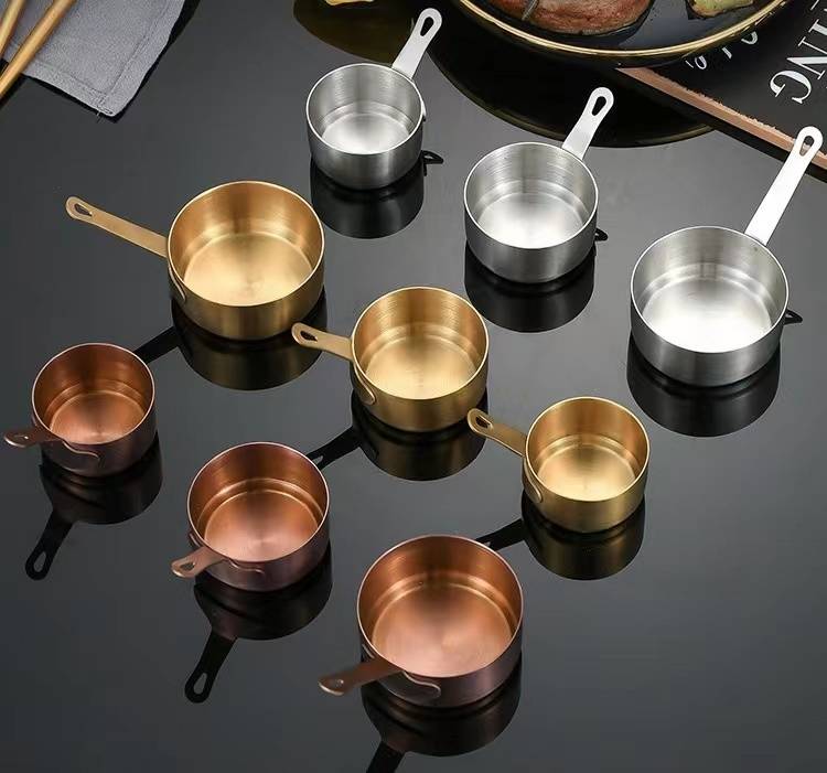 ถ้วยน้ำจิ้มเกาหลีมีด้ามจับ 5.5ซม.-สีโรสโกลด์#304(192ใบ)